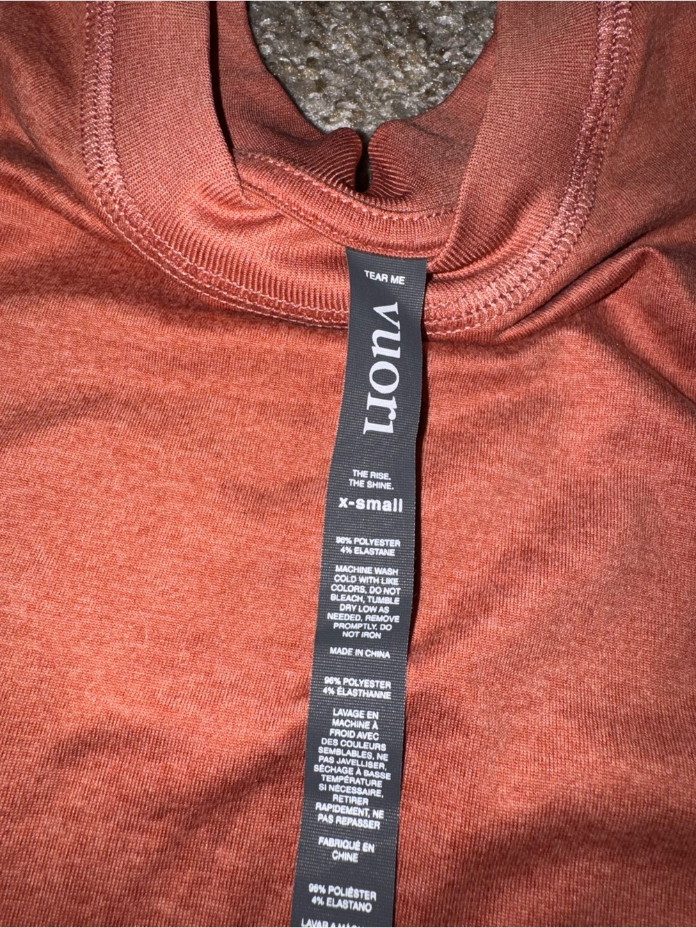 Vuori orange tank top size xs - Picture 3 of 4